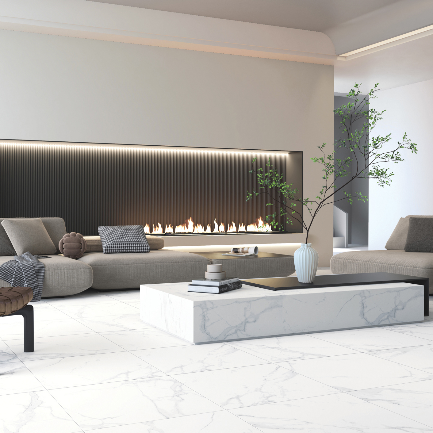 _render Cararra 60x60 - dnevna soba s kaminom - 2023 - RGB